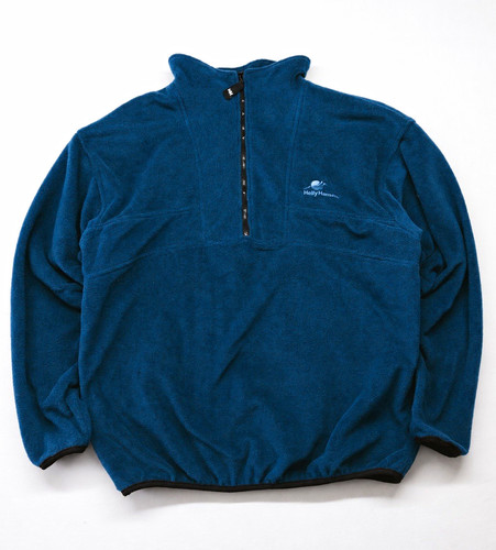 Helly Hansen, Vintage 90s Helly Hansen Half Zip Fleece Pullover XL Teal Blue Made in USA