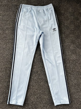 NWT Men's Adidas Classic Breckenbauer Track Pants Size Small Sky Night/Indigo