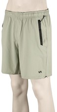 RVCA Yogger Stretch Athletic Shorts - Light Olive - New