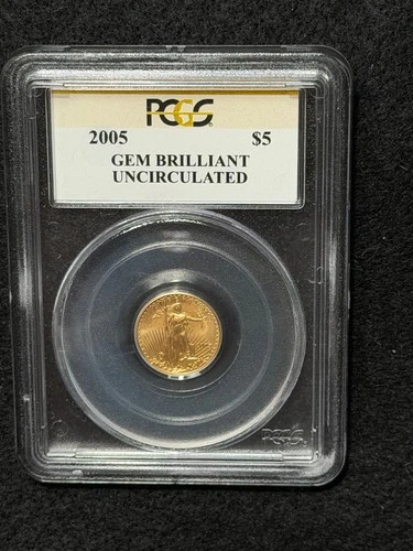2005 American Gold Eagle $5 Gem Brilliant Uncirculated PCGS Tenth-Ounce 1/10 oz.