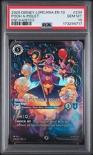 2026 DISNEY LORCANA EN 13-ATTACK OF THE VINE 234 POOH PIGLET ENCHANTED PSA 10