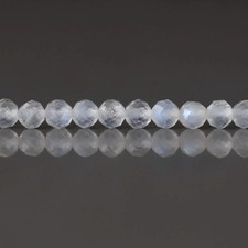 3mm Rainbow Moonstone Faceted Beads 15" Moonstone Gemstone Beads DIY Jewelry