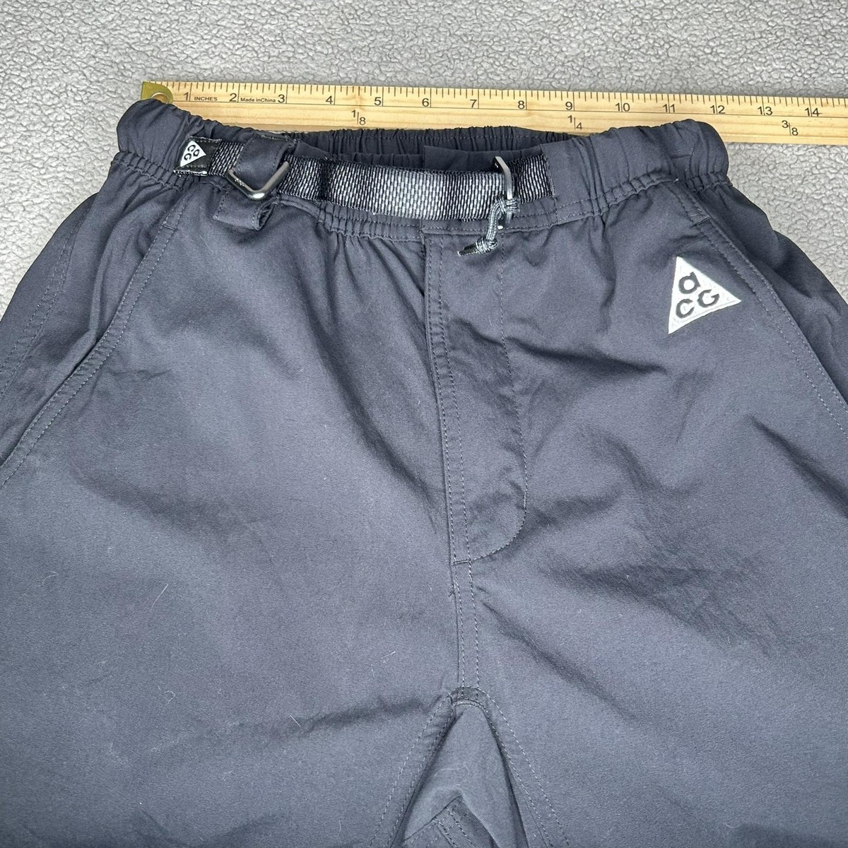 Nike ACG Hike Pants Mens XS Black Belted Stretch Hiking Zip
