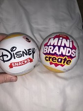 2 Zuru Mini Brands Create Disney Snacks Capsule Brand New Unopened Series 1