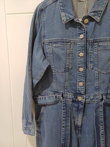 M&S Collection Denim Belted Jumpsuit Size 16 REGULAR - Picture 3 of 12