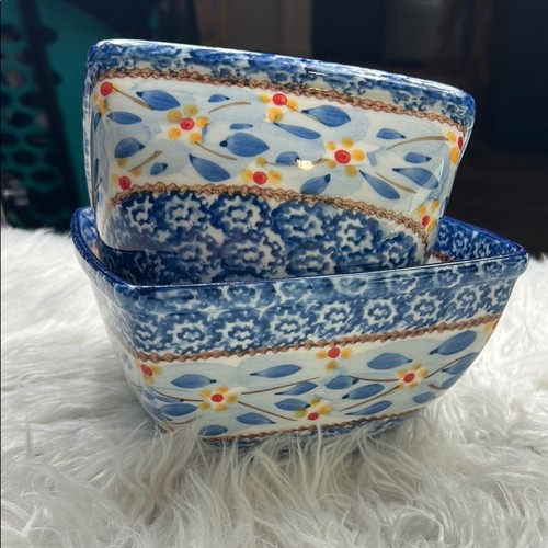 Temp-Tations Old World Blue Set of 2 Bowls