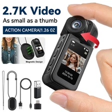 Magnetic WiFi Video Recorder DVR 2.7K HD Cam Camcorder Mini Body Police Camera