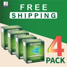 Nicorette ORIGINAL Flavour Gum 4 MG 210 Pieces-PACK OF 4