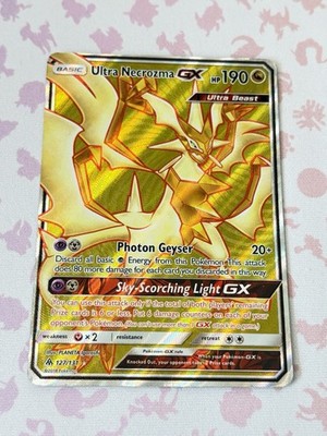 Ultra Necrozma GX (Full Art) 127/131 Sm-Forbidden Light Holo LIGHT PLAY & CREASE