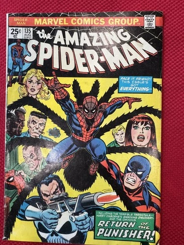 Amazing Spiderman #135 Second Punisher 1974 Marvel Comics