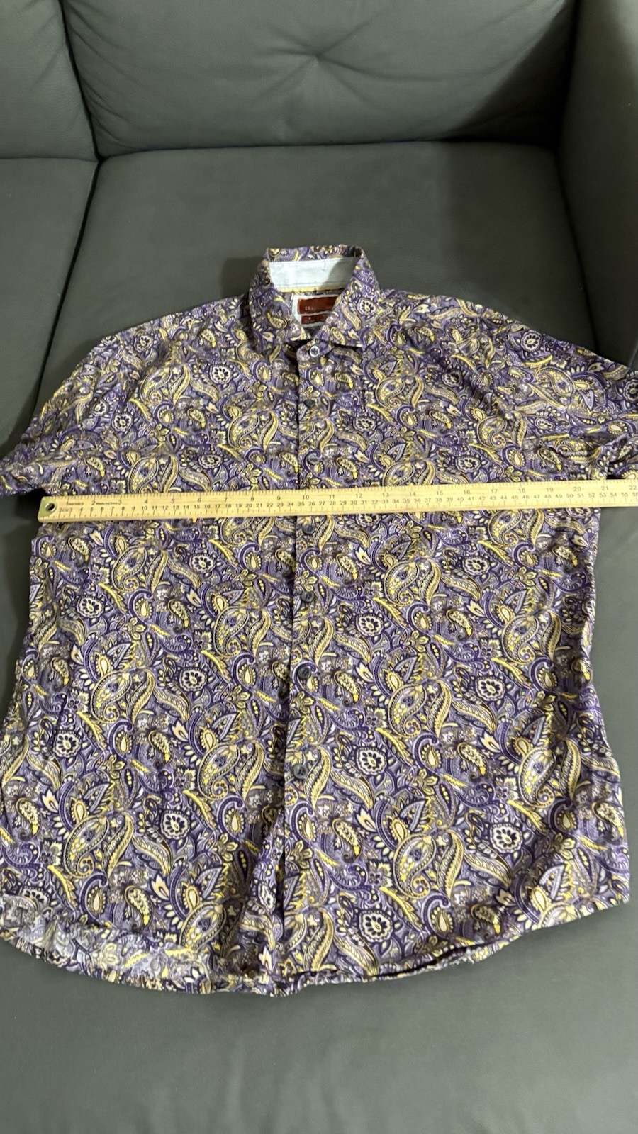 CONSEQUENCE Button Down  Shirt ,short Sleeve Pais… - image 9