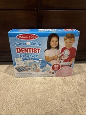Melissa  Doug Super Smile Dentist Kit Toy Play Set 25 Pc Dental New Sealed Gift