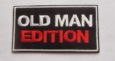 Fun Aufbügler Patch ''Old Man Edition''  Rechteckig 4x7 cm