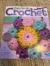 Easy-to-Do Crochet Kit for Kids Beginners Yarn Hooks Kit New