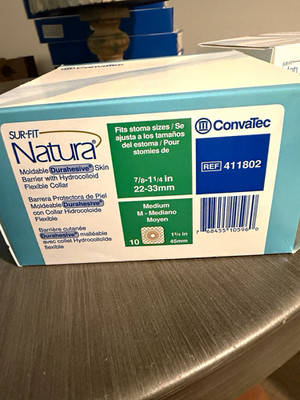 ConvaTec SUR-FIT Natura Durahesive Moldable Flat Skin Barrier 411802