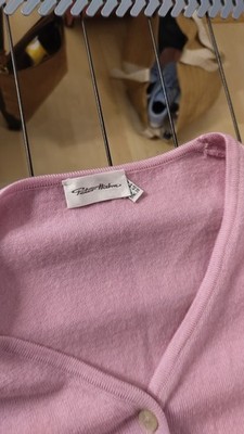 Peter Hahn Damen StrickjackeGr.38 Rosa Am Rundhals Knopfleiste gebraucht