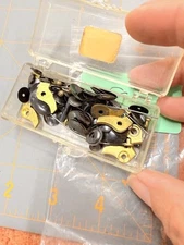 Miscellaneous Clock Parts Lot 59 Clicks & Rivets ?