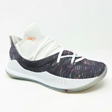 Under Armour UA GS Curry 5 White Black Welcome Home Kids Sneakers 3020741 107