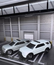 Lot Of 2 Matchbox Custom Unmarked 2023 Ford Interceptor Silver & White NLFFP