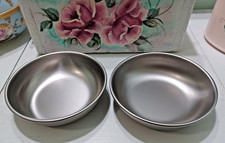   Basis Pet Made in the USA Stainless Steel Dog Food  Water Bowls 2 Size Small