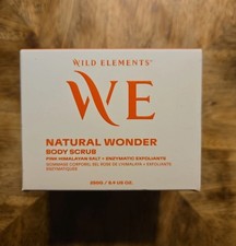 Wild Elements Natural Wonder Body Scrub 8.4 oz Citrus Enzyme+Salt Exfoliant NISB