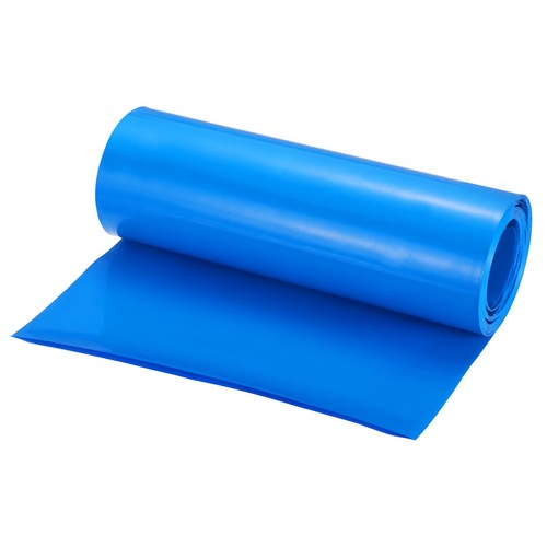 Battery Wrap 250mm Flat 18 ft PVC Heat Shrink Tube Wraps Blue