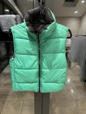 Zara Black & green Ladies Reversible Gilet XS Immaculate Condition
