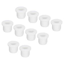 10Pcs T Type Rubber Grommet Mount Dia 11mm 14x7x11mm Seal Protection White