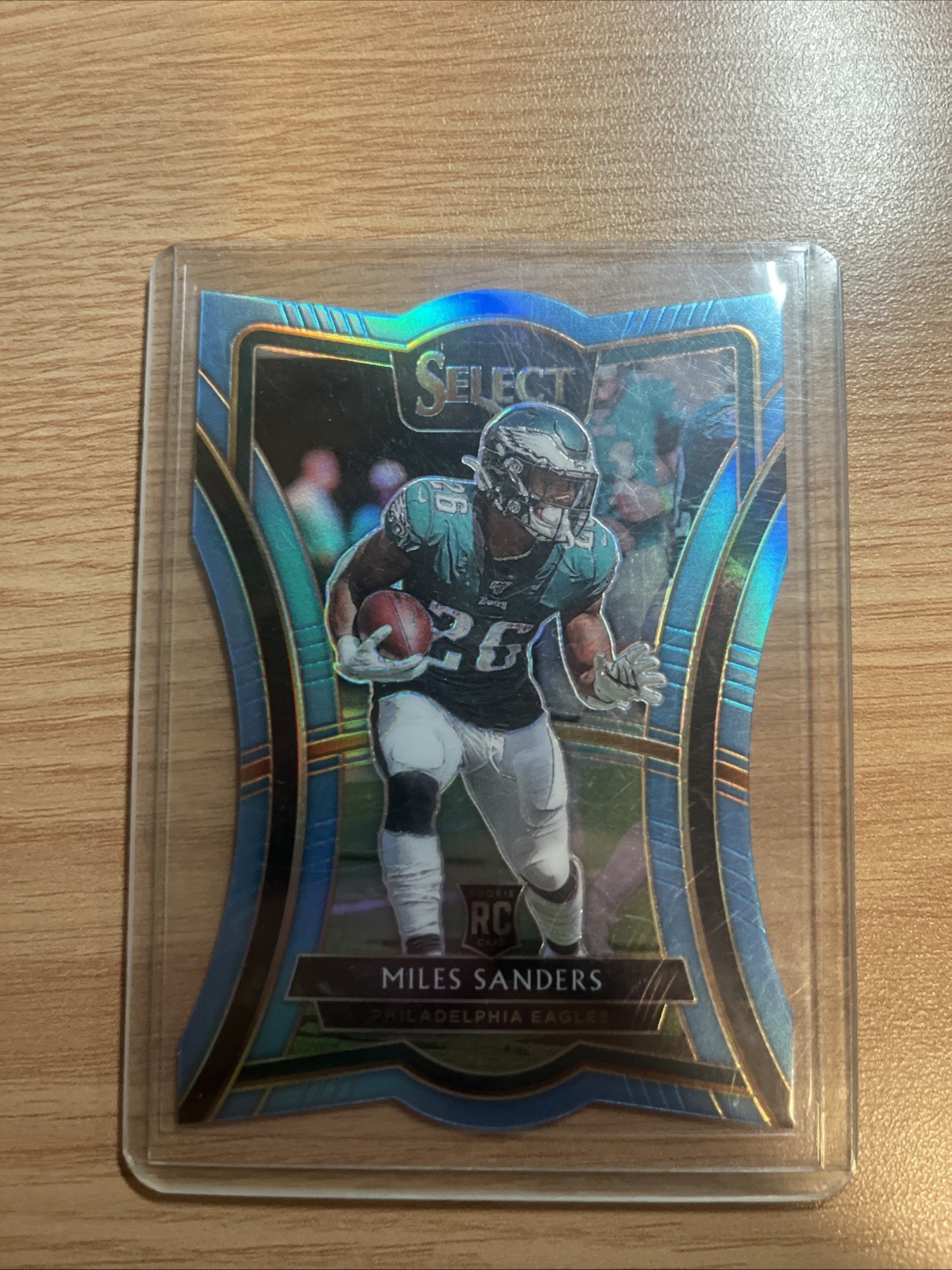2019 Select Die-Cut Light Blue Prizm #102 Miles Sanders RC /99 Beautiful!
