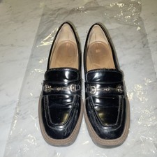 Sam Edelman Men's Black Buckle Slip-On Loafer Dress Shoes Round Toe US 9 M