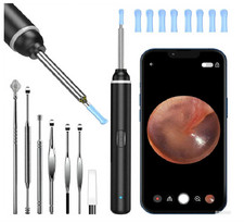 Otoscopio Digitale HD 1920P Telecamera Pulisci Orecchie WiFi Impermeabile 8 Acce