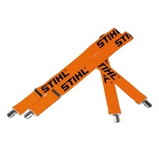 GENUINE STIHL ORANGE AND BLACK CLIP ON TROUSER BRACES 110cm  0000 884 1510