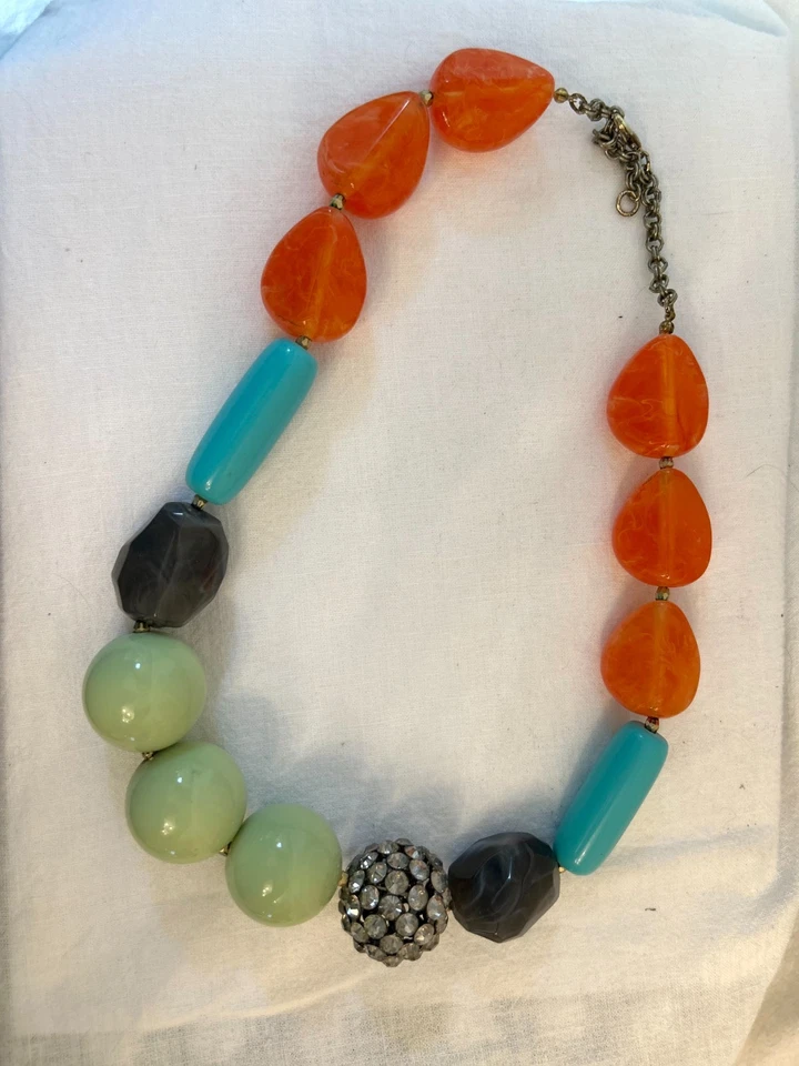 Collar Anthropologie Multicolor Cuentas con Estrás Foto 3 de 3