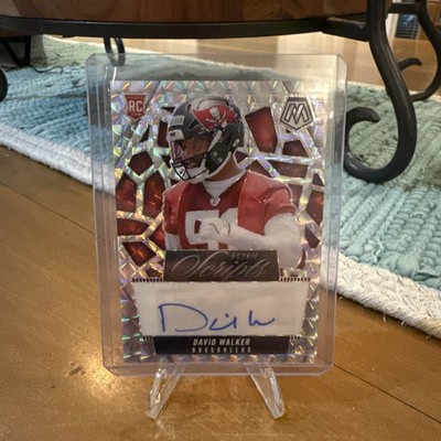 2025 Panini Mosaic Football DAVID WALKER Rookie Scripts Auto #RS-DWR RC Bucs