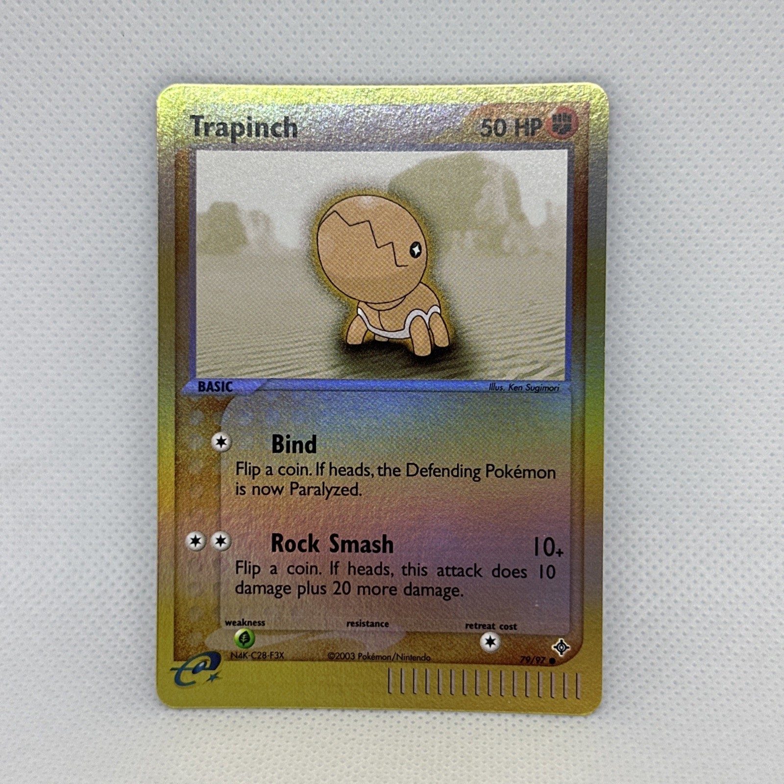 Trapinch 79/97 EX Dragon Reverse Holo Pokémon Card TCG  NM-MINT
