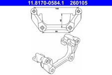 Supporto, Pinza freno 11.8170-0584.1 ATE per MINI