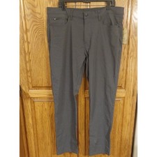 Weatherproof Vintage NWT Momentum 5 Pkt Pants Men's Size 38x32 Gray Flex Waist