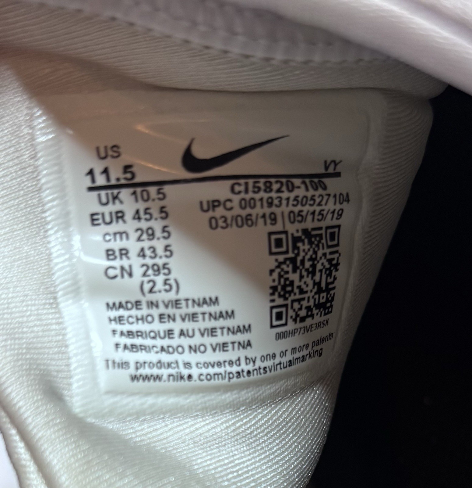 Nike Metcon Sport TB White Black Athletic Shoes CI5820-100 Men’s Size 11.5 thumbnail 7