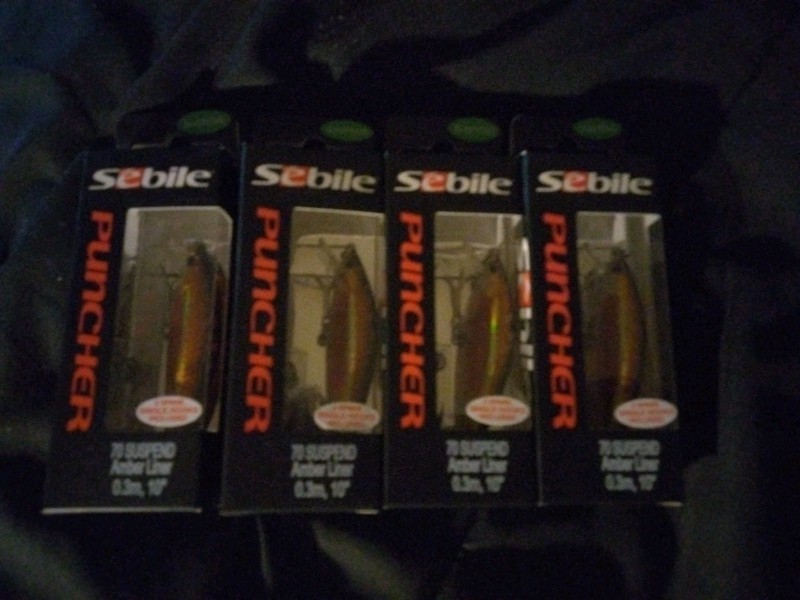 Lot Of 4 Sebile Puncher 70 Amber Liner 1/4 Oz.