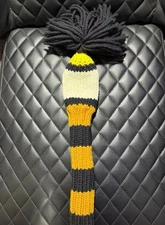 Fore Ewe Knit Hybrid Rescue Headcover EUC Black Orange White Yellow