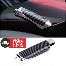 Carbon Fiber Car Handbrake Cover   Universal ABS Grip Cap for Most Vehicles