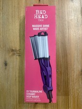 Bed Head TIGI Massive Shine Wave Artist 2x Tourmaline Ceramic Deep Waver Purple