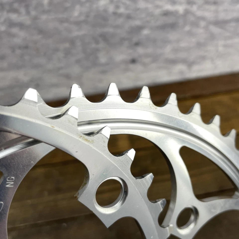Vintage Shimano Dura-Ace FC-7402 Chainring Set 53t 39T 130 BCD 8s Low Miles - Image 3 of 4