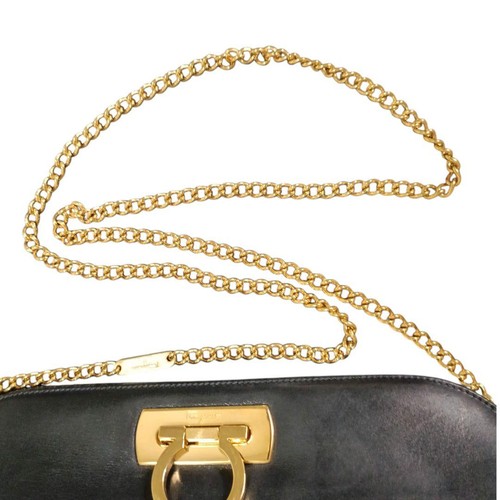 Borsa a tracolla Salvatore Ferragamo Gancini catena oro - Foto 13 di 17