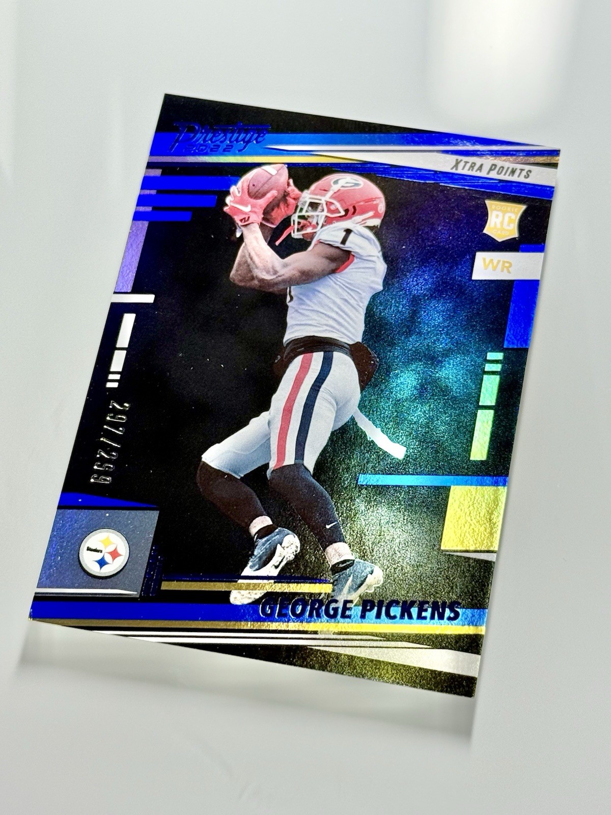 2022 Panini Prestige GEORGE PICKENS #323 Bulldogs Cowboys Rookie Blue /299