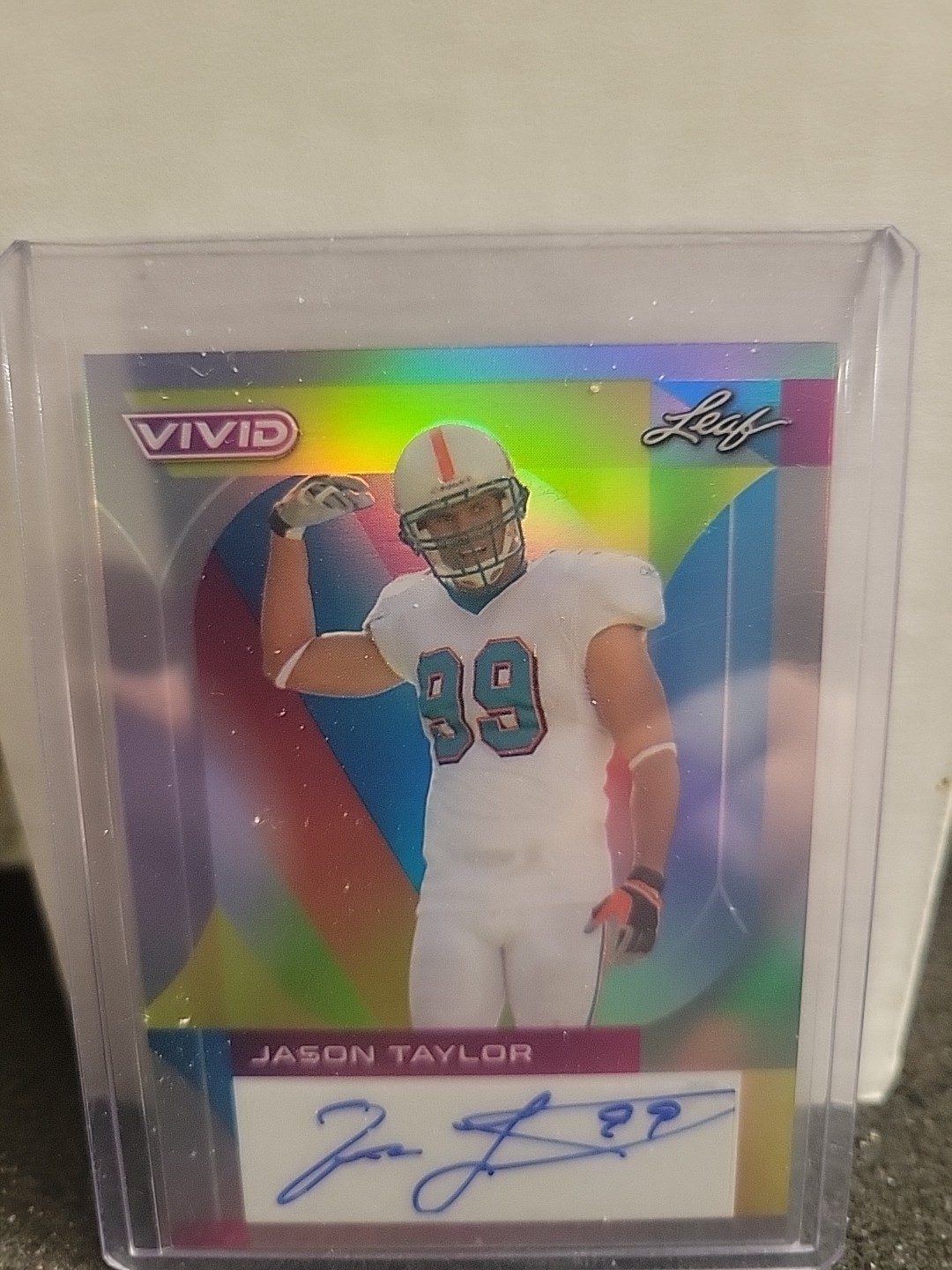 Jason Taylor Leaf Vivid Autographs #BAJT1 Base