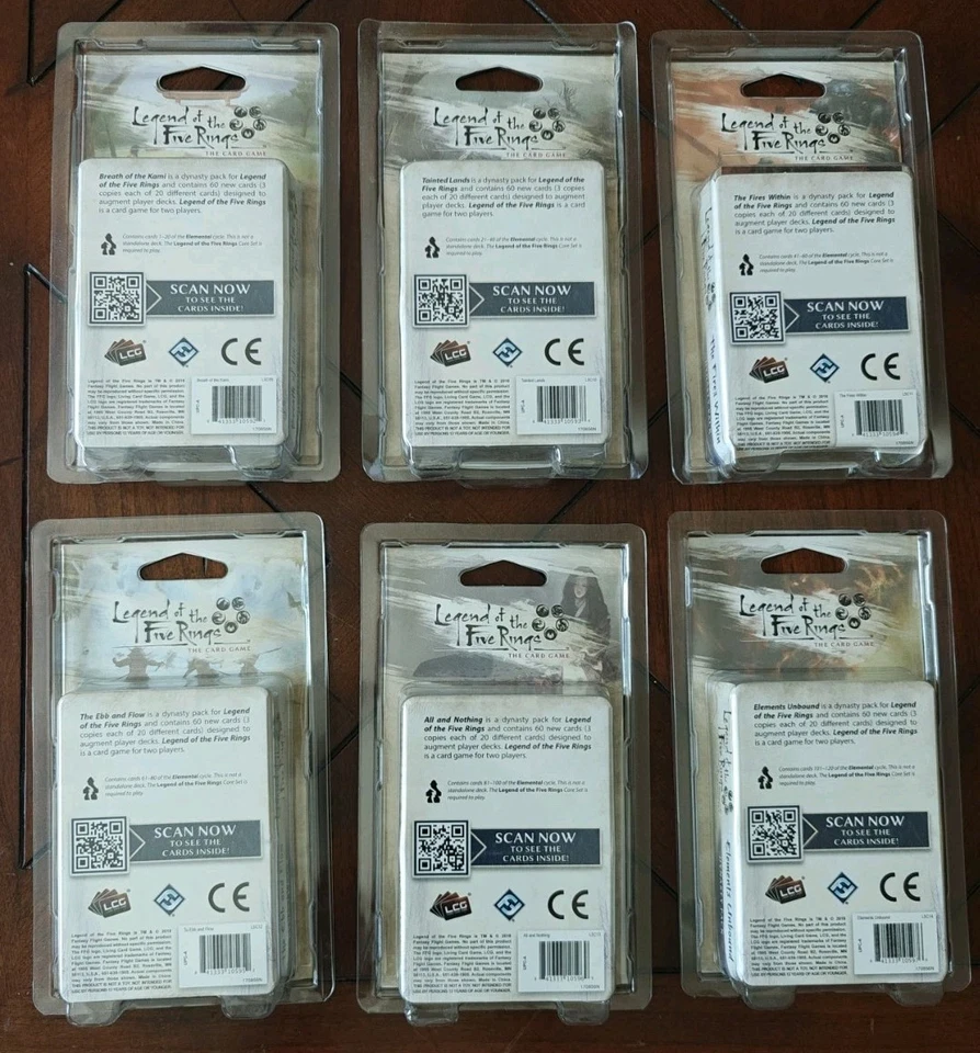 Legend of the Five Rings LCG - Elemental Cycle Full Set - FFG Brand New - Image 2 of 2