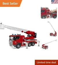Deluxe Scania 560R Fire Engine with Functional Ladder & Realistic Water Effects