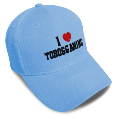 Baseball Cap I (Love) Tobogganing Red Heart Sports Lovers Tobogganing Lovers