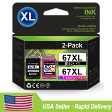 67XL Ink Cartridges for HP 67 XL For Deskjet 2755e 4155e 2700e Envy 6000